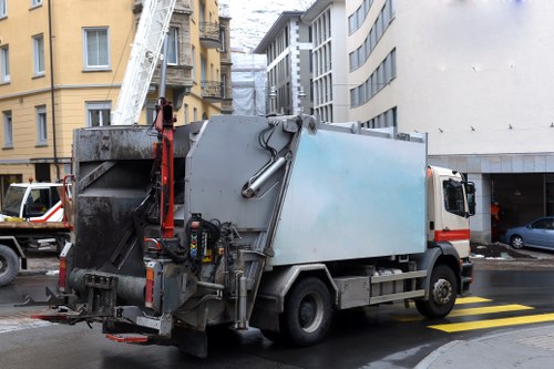 Man and van performing commercial rubbish collection